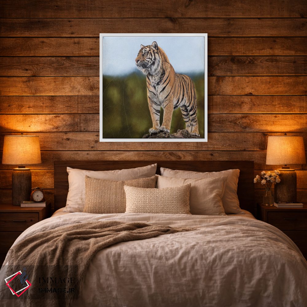 تابلو دکوراتیو "ببر" اثر میخائیل ودرنیکوف - D3W