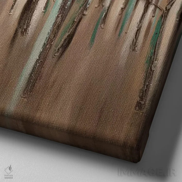 تابلو انتزاعی ایهام، اشاره کنایه آمیز اثر ماژا - نمای نزدیک بافت بوم