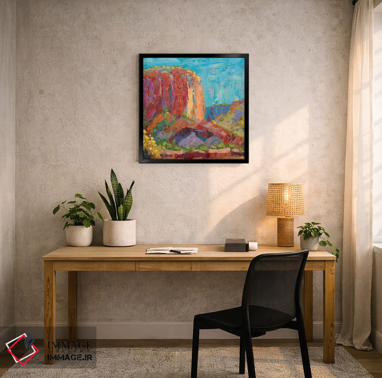 تابلو دکوراتیو استیکاتو نور صبحگاهی اثر میشل کریسمن - D6B