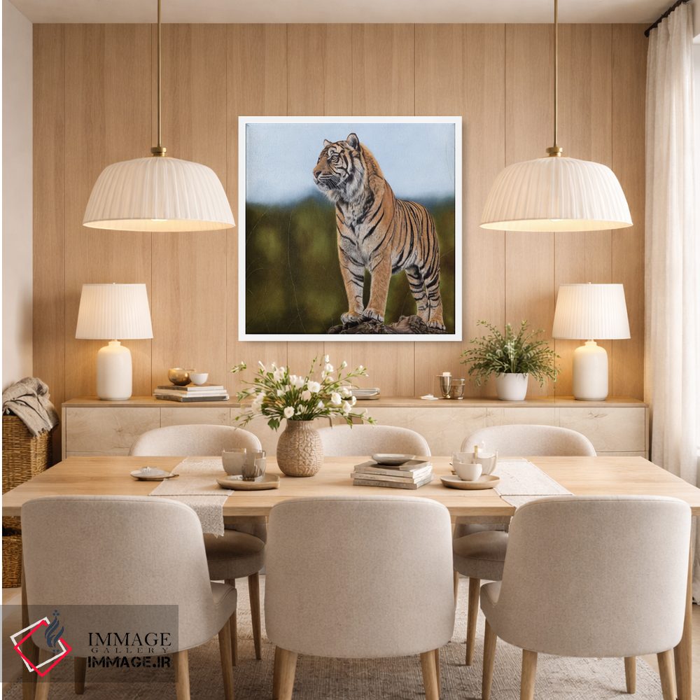 تابلو دکوراتیو "ببر" اثر میخائیل ودرنیکوف - D6W