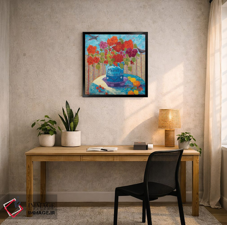 تابلو دکوراتیو حصار کویوته و قوطی کهنه چربی اثر میشل کریسمن - D5B