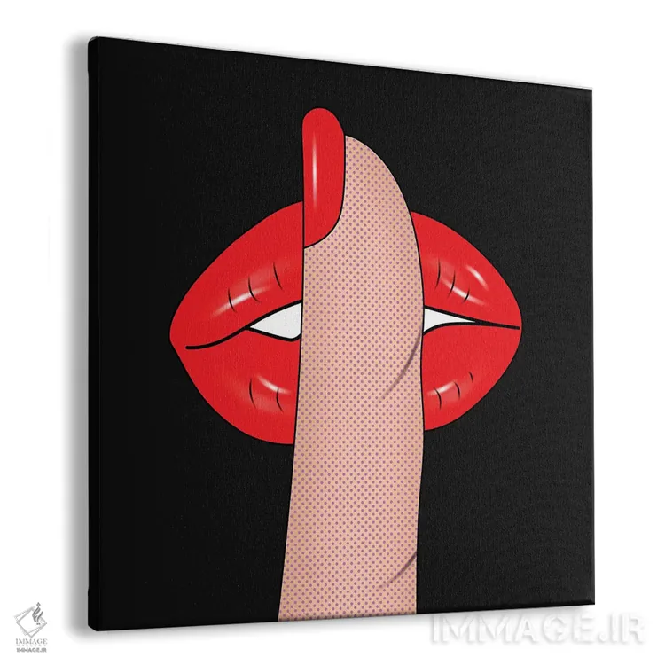 تابلو دکوراتیو "هیس" اثر مارک اشکنازی - نمای پرسپکتیو محصول