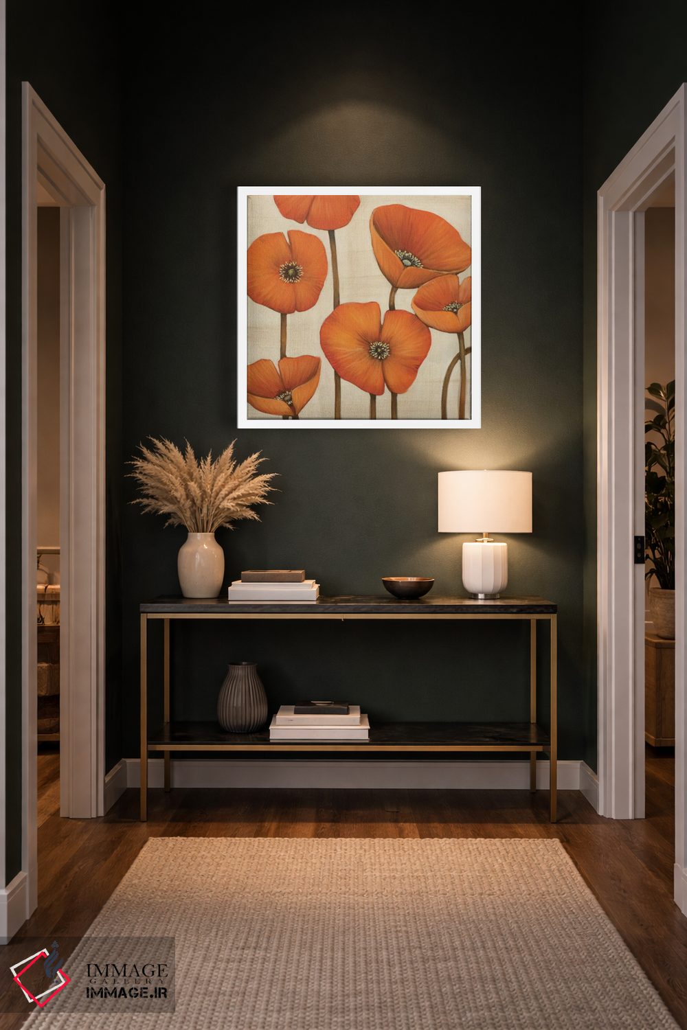 تابلو دکوراتیو دسته گل نارنجی اثر ماژا - D5W