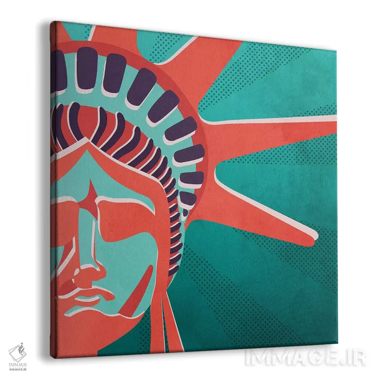 تابلو دکوراتیو "تندیس آزادی" اثر مارک اشکنازی - نمای پرسپکتیو محصول