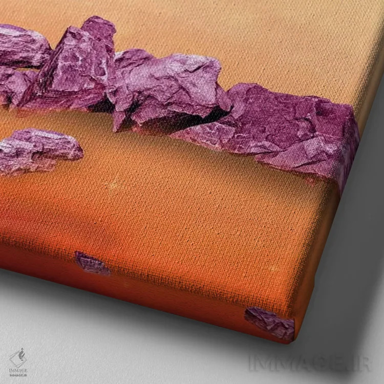 تابلو دکوراتیو "فضا ۲" اثر مارک اشکنازی - نمای نزدیک بافت بوم