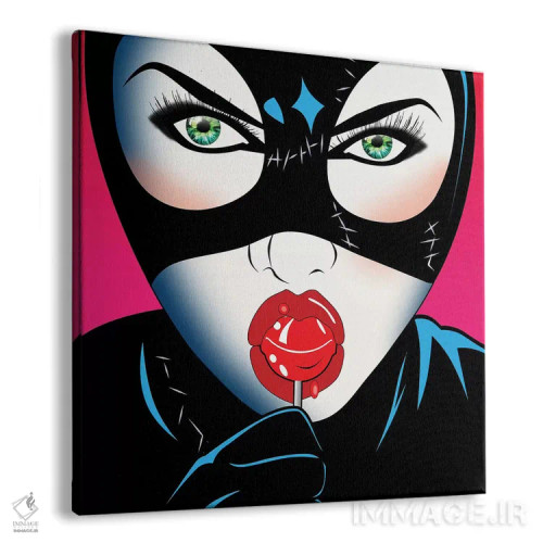 تابلو دکوراتیو "زن گربه ای ۳" اثر مارک اشکنازی - نمای پرسپکتیو محصول