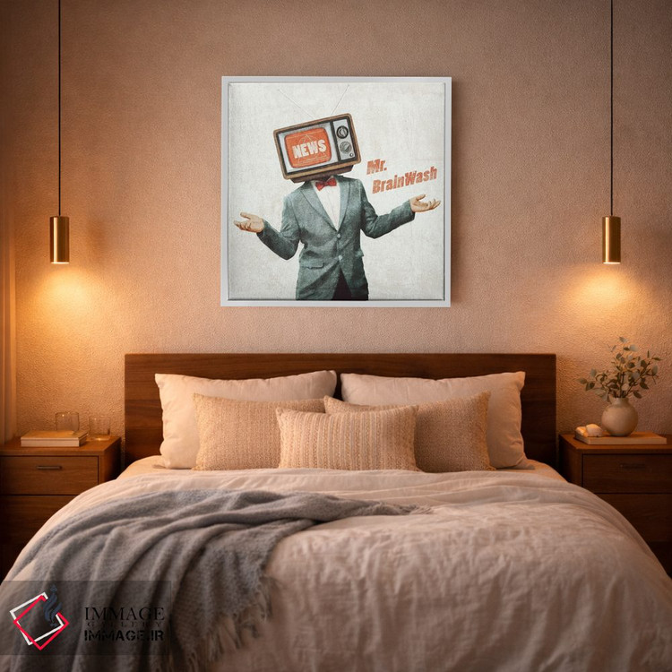 تابلو دکوراتیو آقای برین واش اثر مایک کوبو - D3W