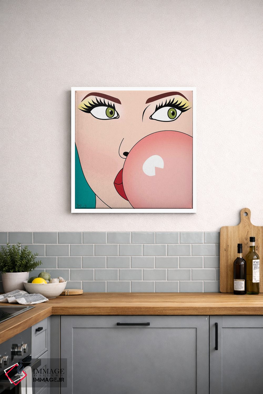 تابلو دکوراتیو "آدامس حبابی" اثر مارک اشکنازی - D2W