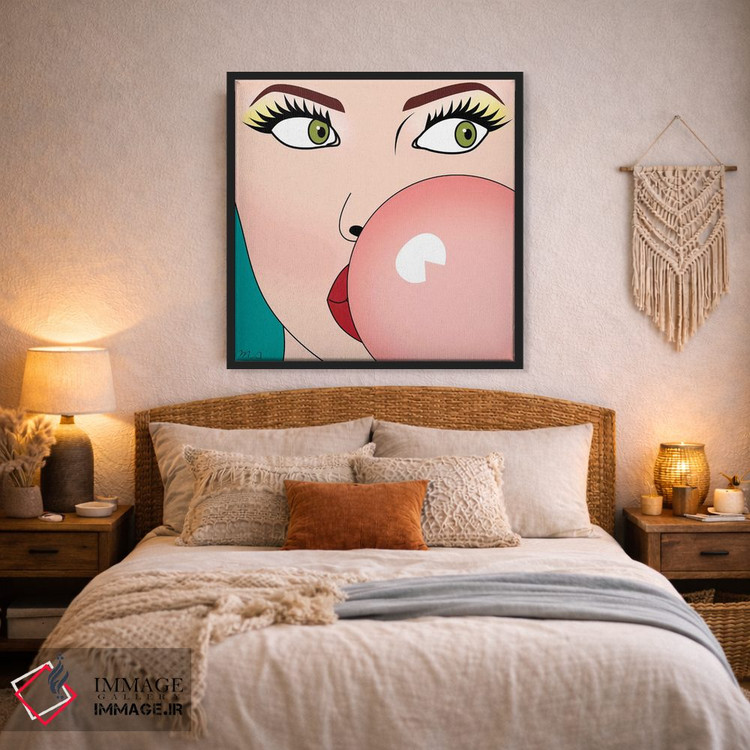 تابلو دکوراتیو "آدامس حبابی" اثر مارک اشکنازی - D3B