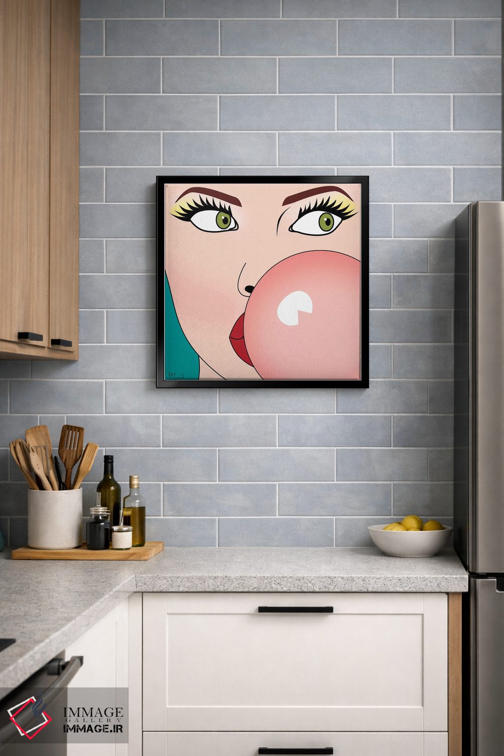 تابلو دکوراتیو "آدامس حبابی" اثر مارک اشکنازی - D4B