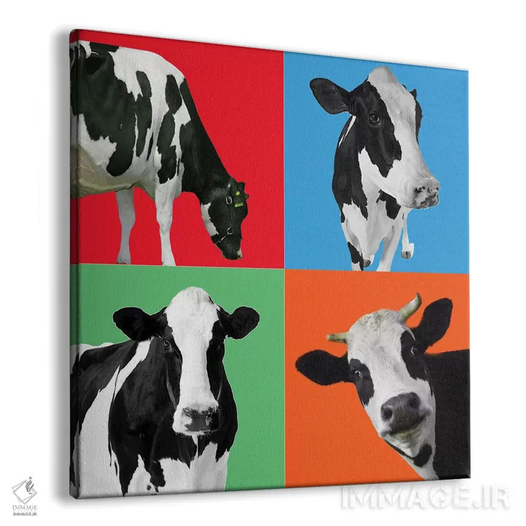 تابلو دکوراتیو "گاو ۳" اثر مارک اشکنازی - نمای پرسپکتیو محصول