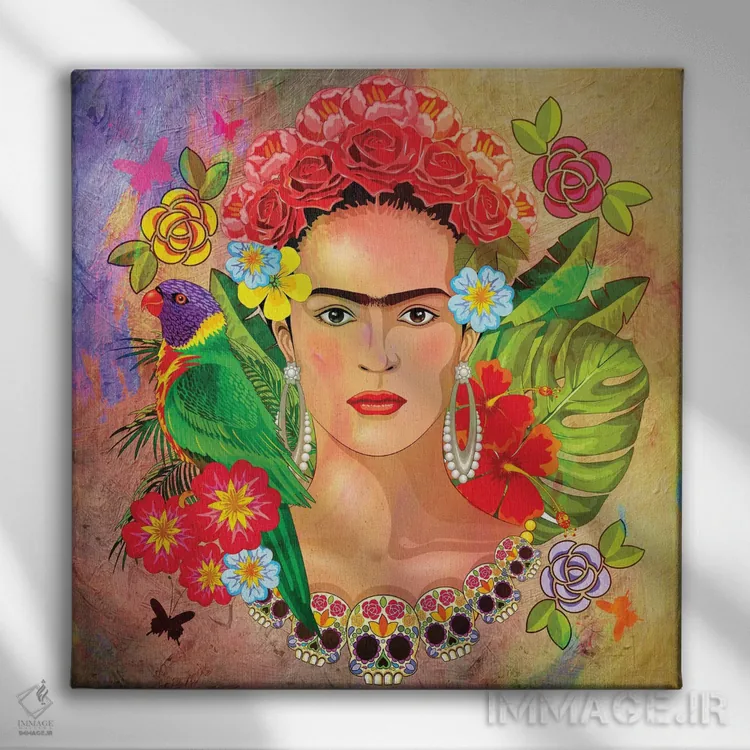 تابلو دکوراتیو "فریدا کالو ۳" اثر مارک اشکنازی - نمای روبهرو روی دیوار
