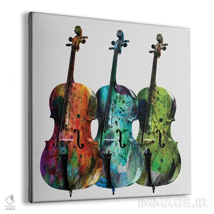 تابلو دکوراتیو "ویولنسل ها" اثر مارک اشکنازی - نمای پرسپکتیو محصول