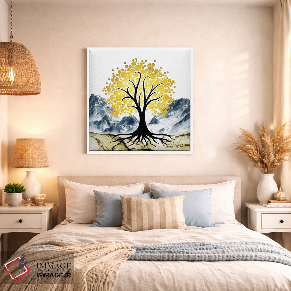 تابلو دکوراتیو "درخت طلایی ۲" اثر مارک اشکنازی - D1W