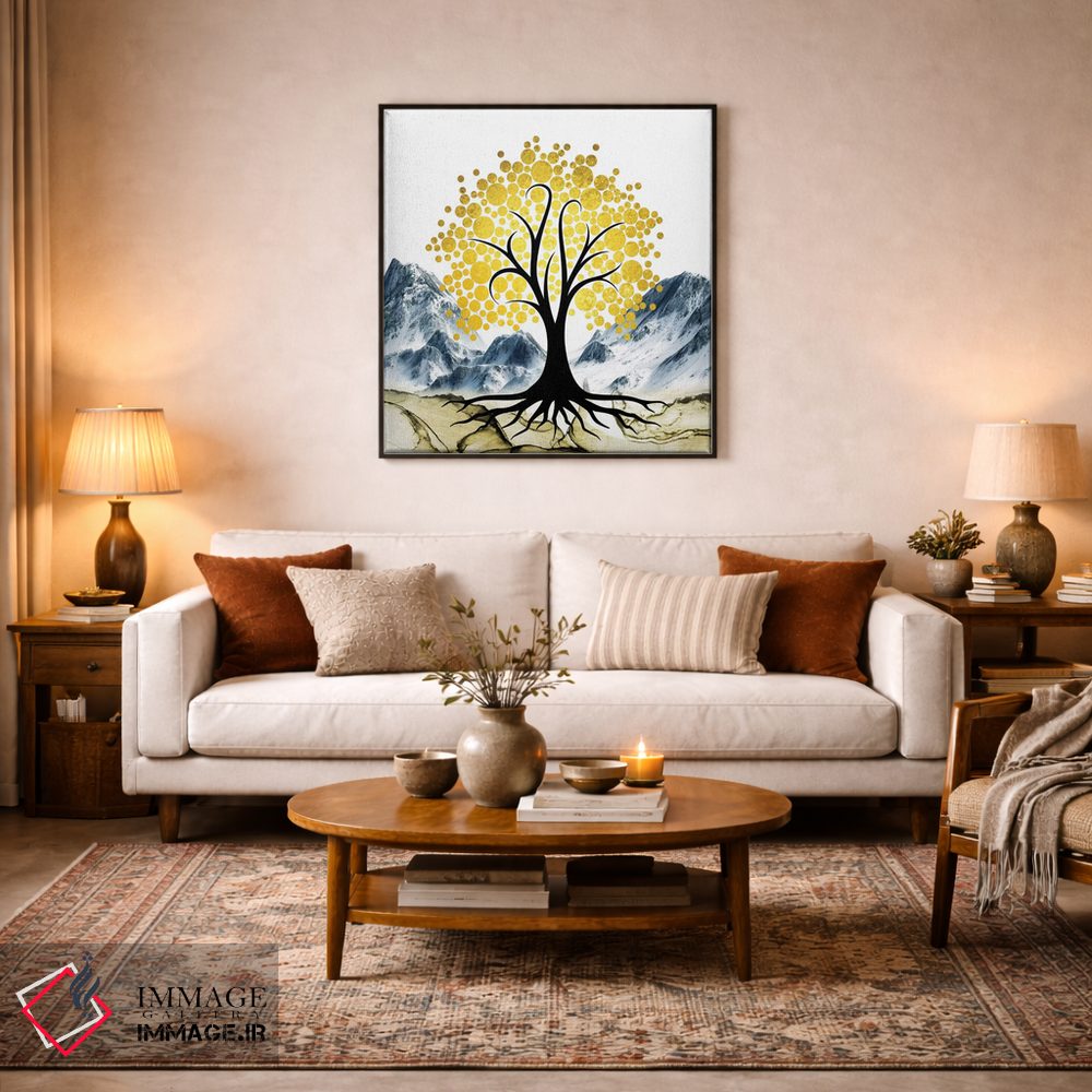 تابلو دکوراتیو "درخت طلایی ۲" اثر مارک اشکنازی - D3B