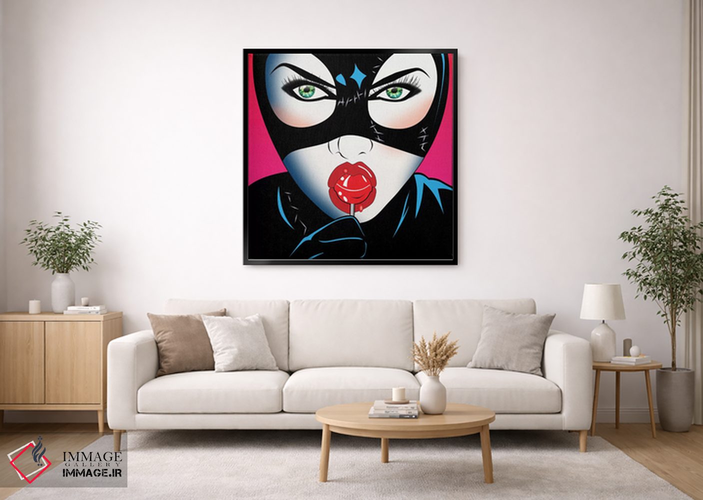 تابلو دکوراتیو "زن گربه ای ۳" اثر مارک اشکنازی - D2B