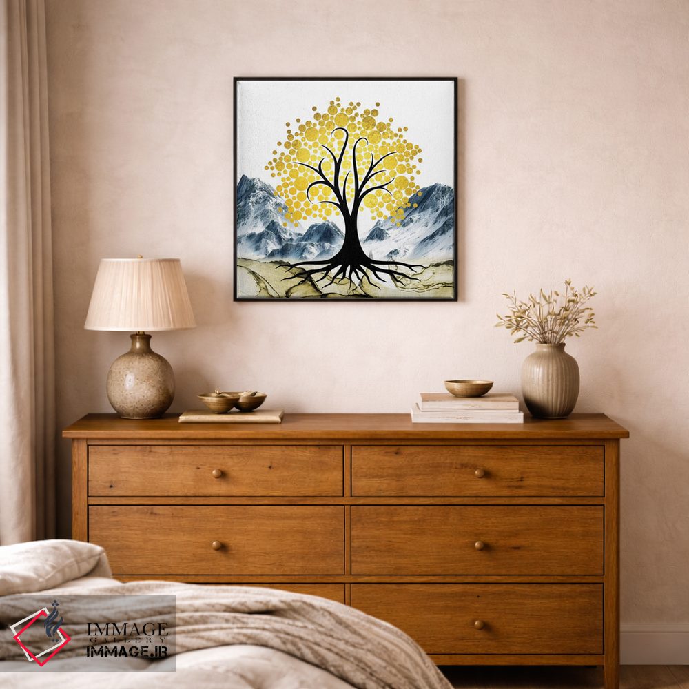 تابلو دکوراتیو "درخت طلایی ۲" اثر مارک اشکنازی - D2B