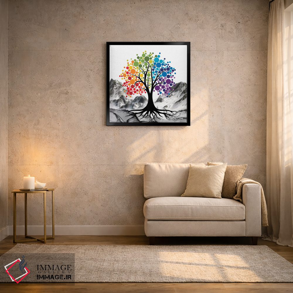 تابلو دکوراتیو "درخت رنگی" اثر مارک اشکنازی - D2B