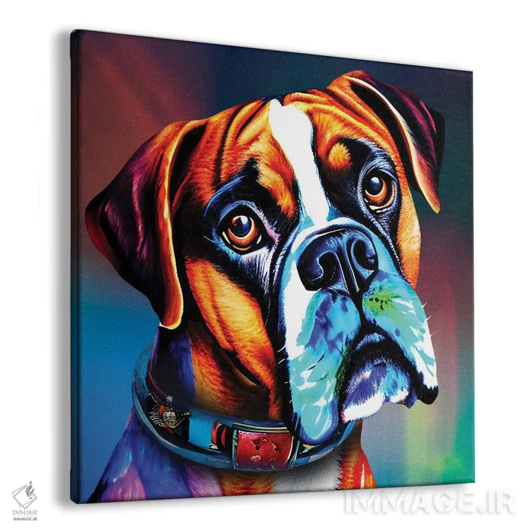 تابلو دکوراتیو "نقاشی بوکسور" اثر مارک اشکنازی - نمای پرسپکتیو محصول