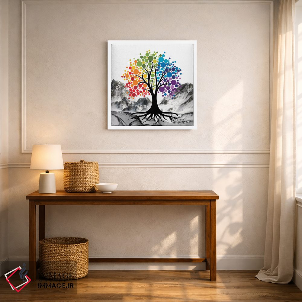 تابلو دکوراتیو "درخت رنگی" اثر مارک اشکنازی - D5W