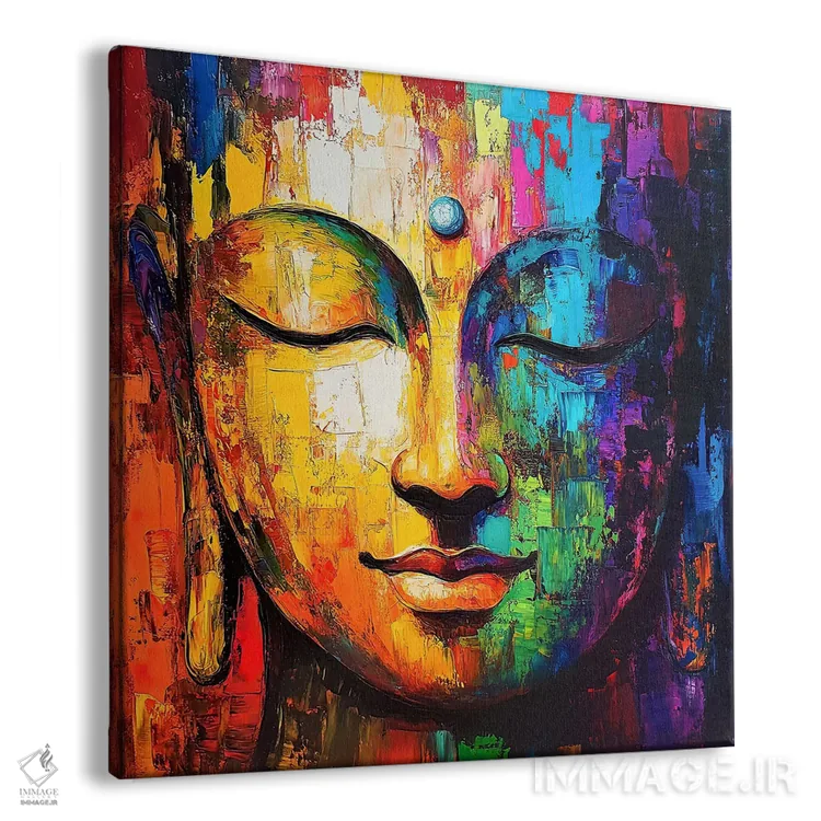 تابلو دکوراتیو "حالت بودا" اثر مارک اشکنازی - نمای پرسپکتیو محصول