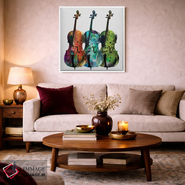 تابلو دکوراتیو "ویولنسل ها" اثر مارک اشکنازی - D3W