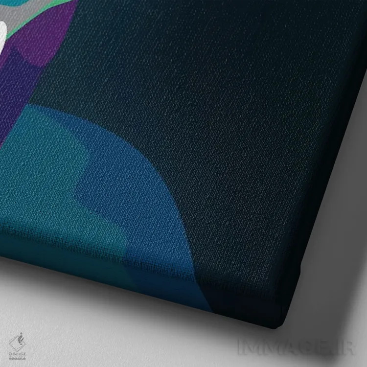 تابلو دکوراتیو "اسب" اثر مارک اشکنازی - نمای نزدیک بافت بوم