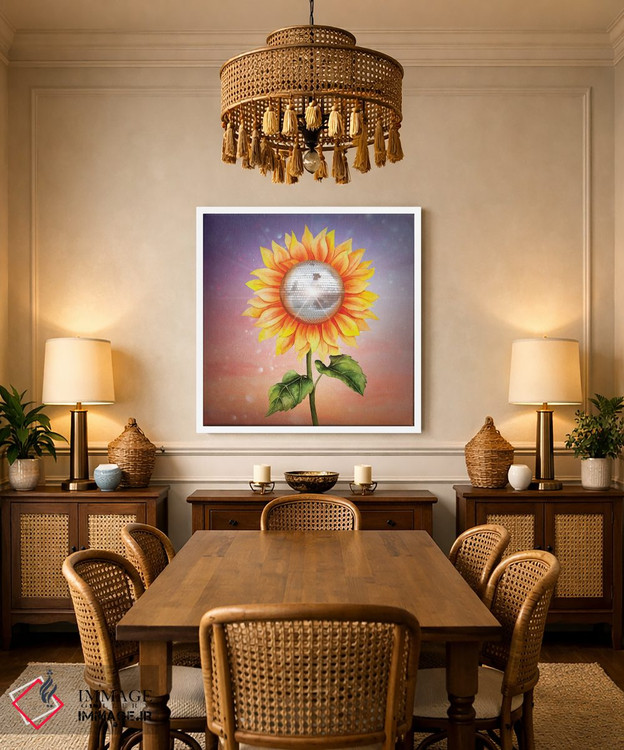 تابلو دکوراتیو "توپ دیسکوی آفتابگردان" اثر مارک اشکنازی - D3W