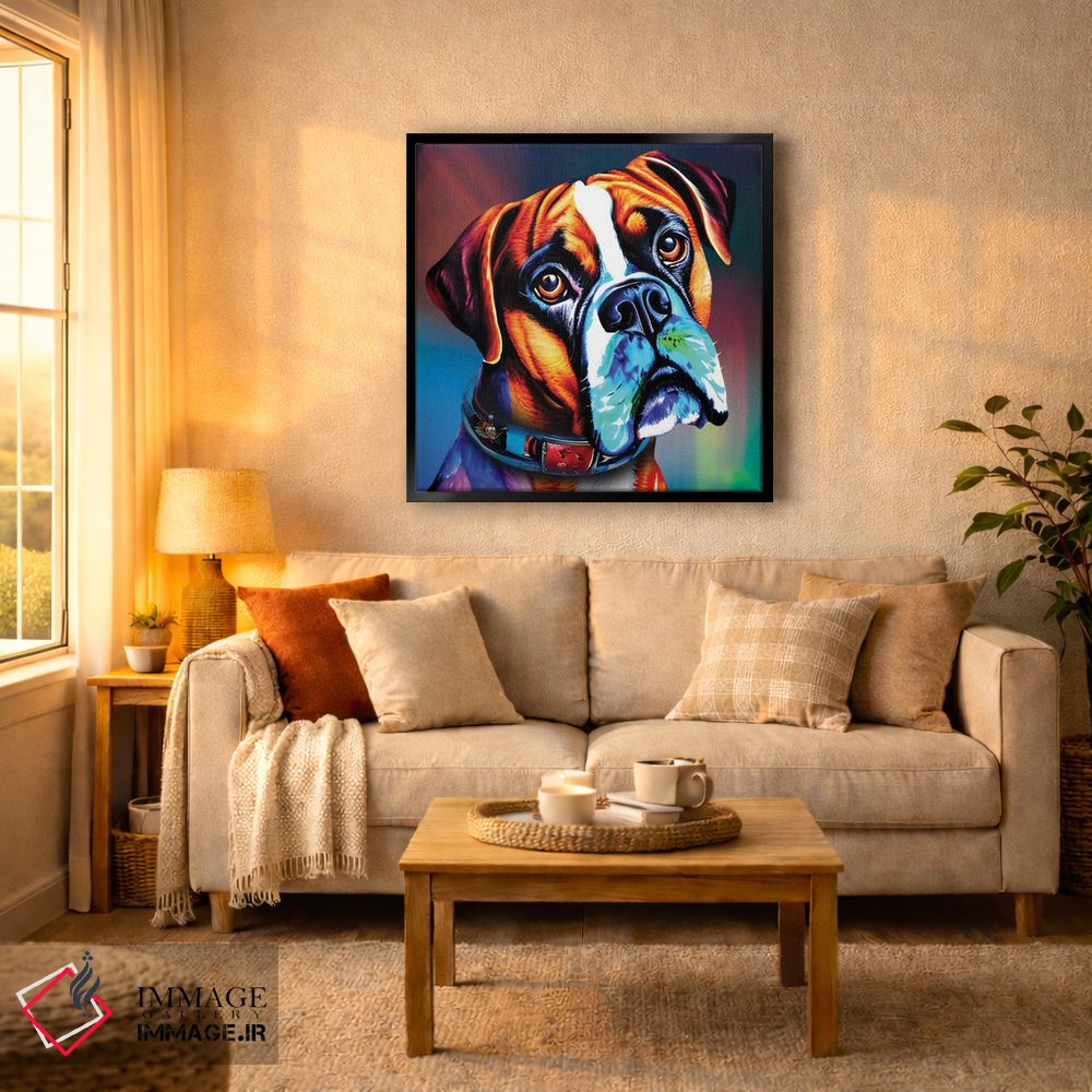 تابلو دکوراتیو "نقاشی بوکسور" اثر مارک اشکنازی - D6B