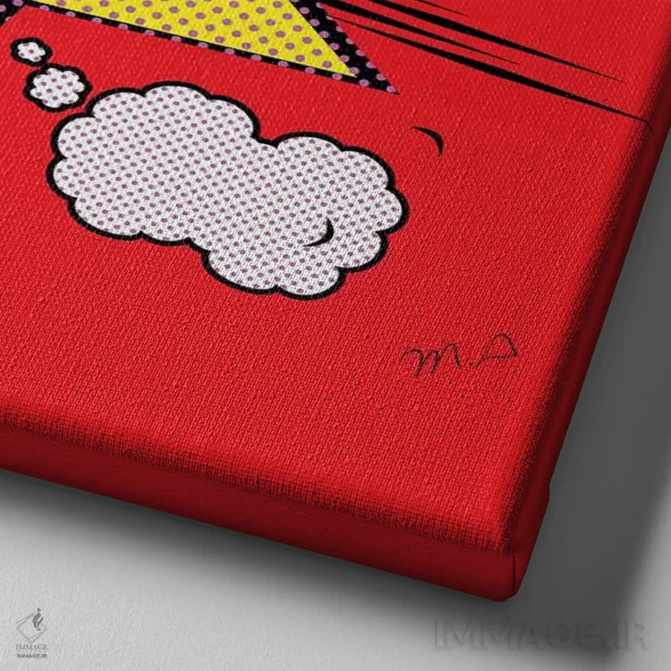 تابلو دکوراتیو "پاو " اثر مارک اشکنازی - نمای نزدیک بافت بوم