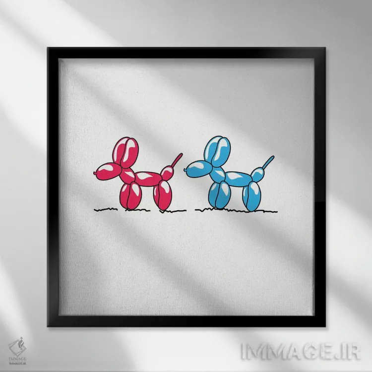 تابلو دکوراتیو "پیچیده است" اثر مارک اشکنازی - نمای قابدار مشکی