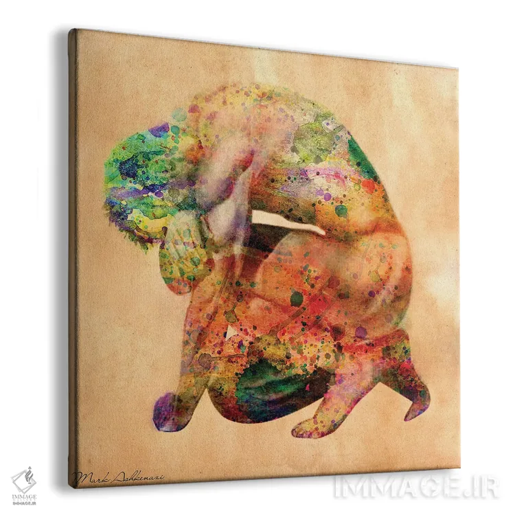 تابلو دکوراتیو "لحظه غمگین" اثر مارک اشکنازی - نمای پرسپکتیو محصول