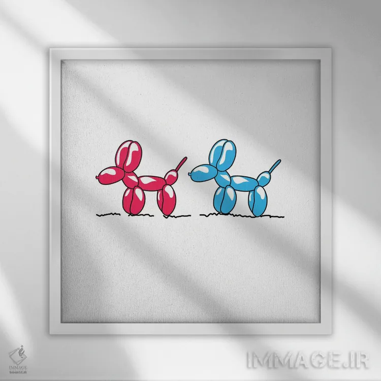 تابلو دکوراتیو "پیچیده است" اثر مارک اشکنازی - نمای قابدار سفید