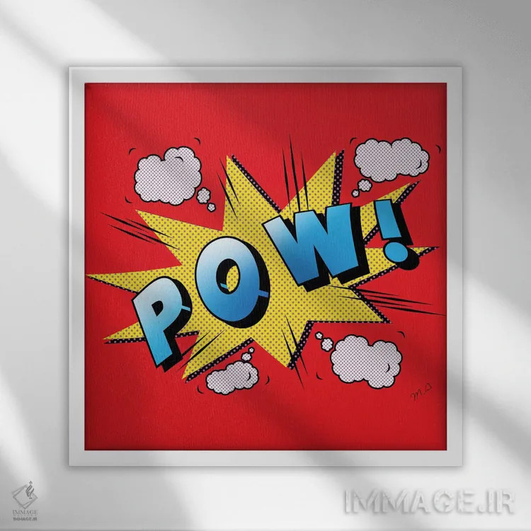 تابلو دکوراتیو "پاو " اثر مارک اشکنازی - نمای قابدار سفید