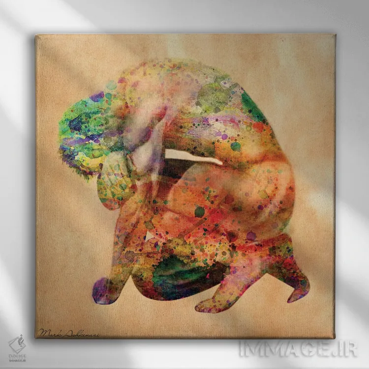 تابلو دکوراتیو "لحظه غمگین" اثر مارک اشکنازی - نمای روبهرو روی دیوار