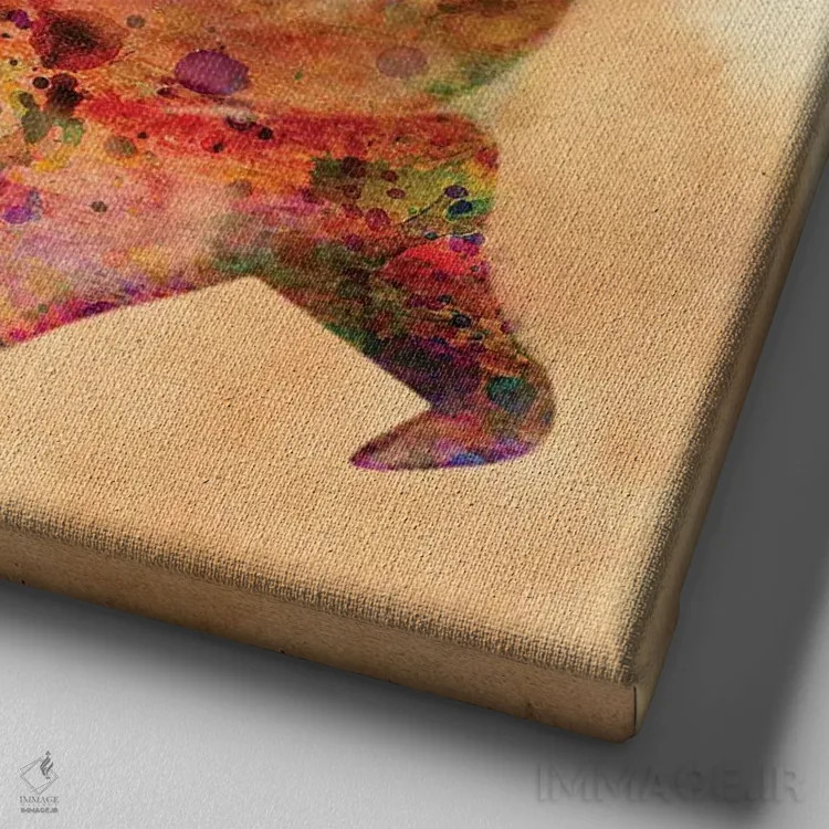 تابلو دکوراتیو "لحظه غمگین" اثر مارک اشکنازی - نمای نزدیک بافت بوم