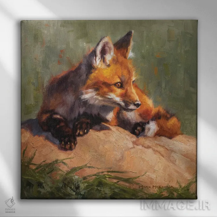 تابلو دکوراتیو استراحتگاه ظهر اثر مارک مک کنا - نمای روبهرو روی دیوار