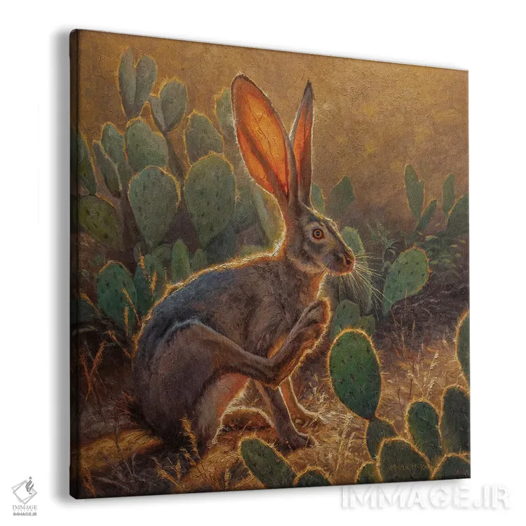 تابلو دکوراتیو جک کاکتوس اثر مارک مک کنا - نمای پرسپکتیو محصول