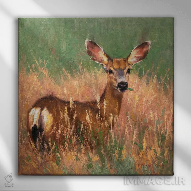 تابلو دکوراتیو علف شیرین اثر مارک مک کنا - نمای روبهرو روی دیوار