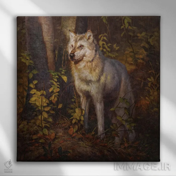 تابلو دکوراتیو شبح اثر مارک مک کنا - نمای روبهرو روی دیوار