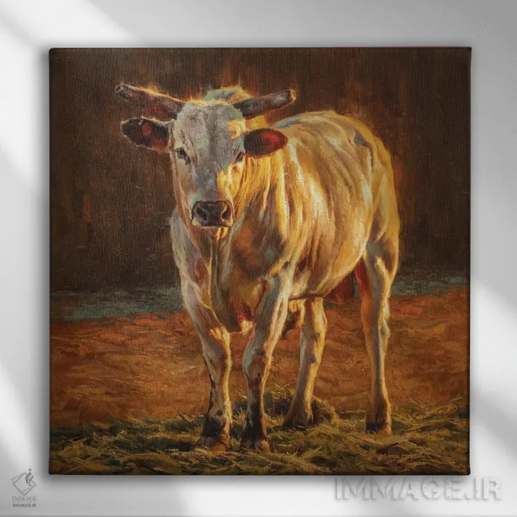 تابلو دکوراتیو طلای رودئو اثر مارک مک کنا - نمای روبهرو روی دیوار