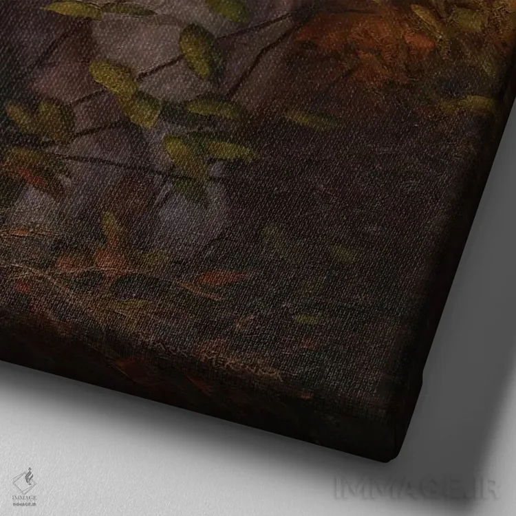 تابلو دکوراتیو شبح اثر مارک مک کنا - نمای نزدیک بافت بوم