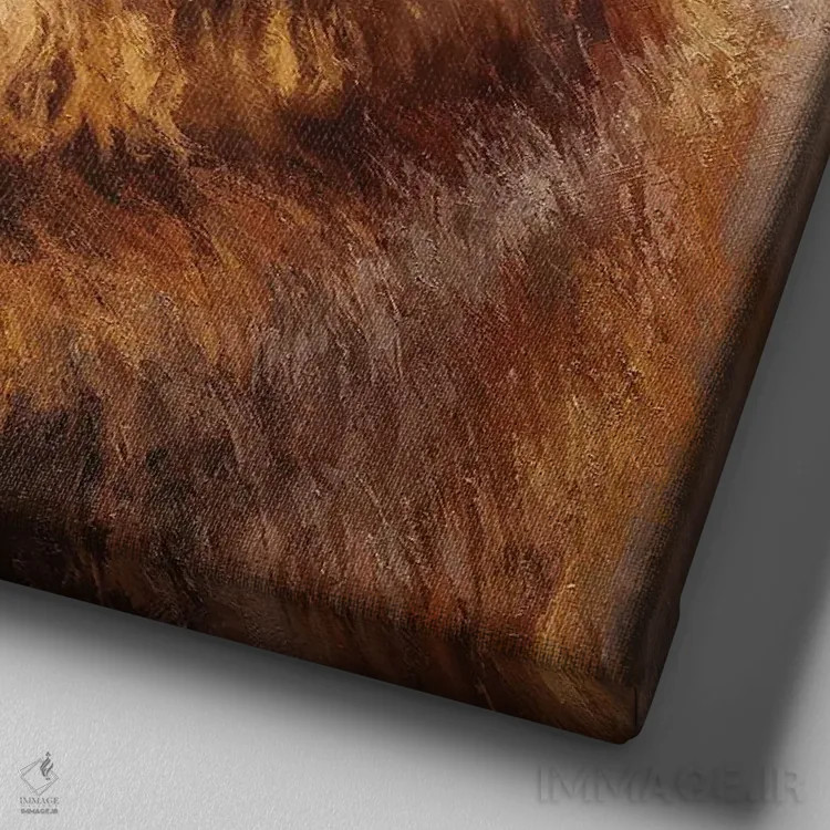 تابلو دکوراتیو آدم قانون شکن اثر مارک مک کنا - نمای نزدیک بافت بوم