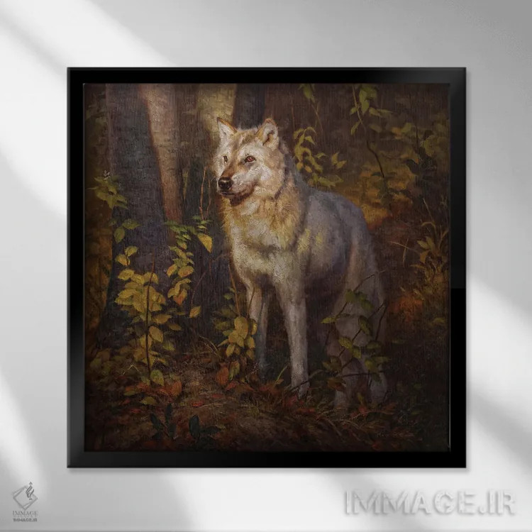 تابلو دکوراتیو شبح اثر مارک مک کنا - نمای قابدار مشکی