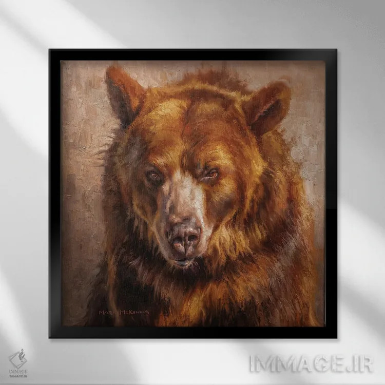 تابلو دکوراتیو آدم قانون شکن اثر مارک مک کنا - نمای قابدار مشکی