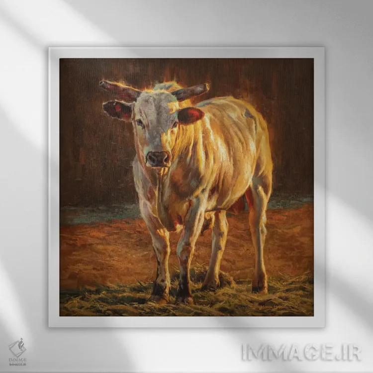 تابلو دکوراتیو طلای رودئو اثر مارک مک کنا - نمای قابدار سفید