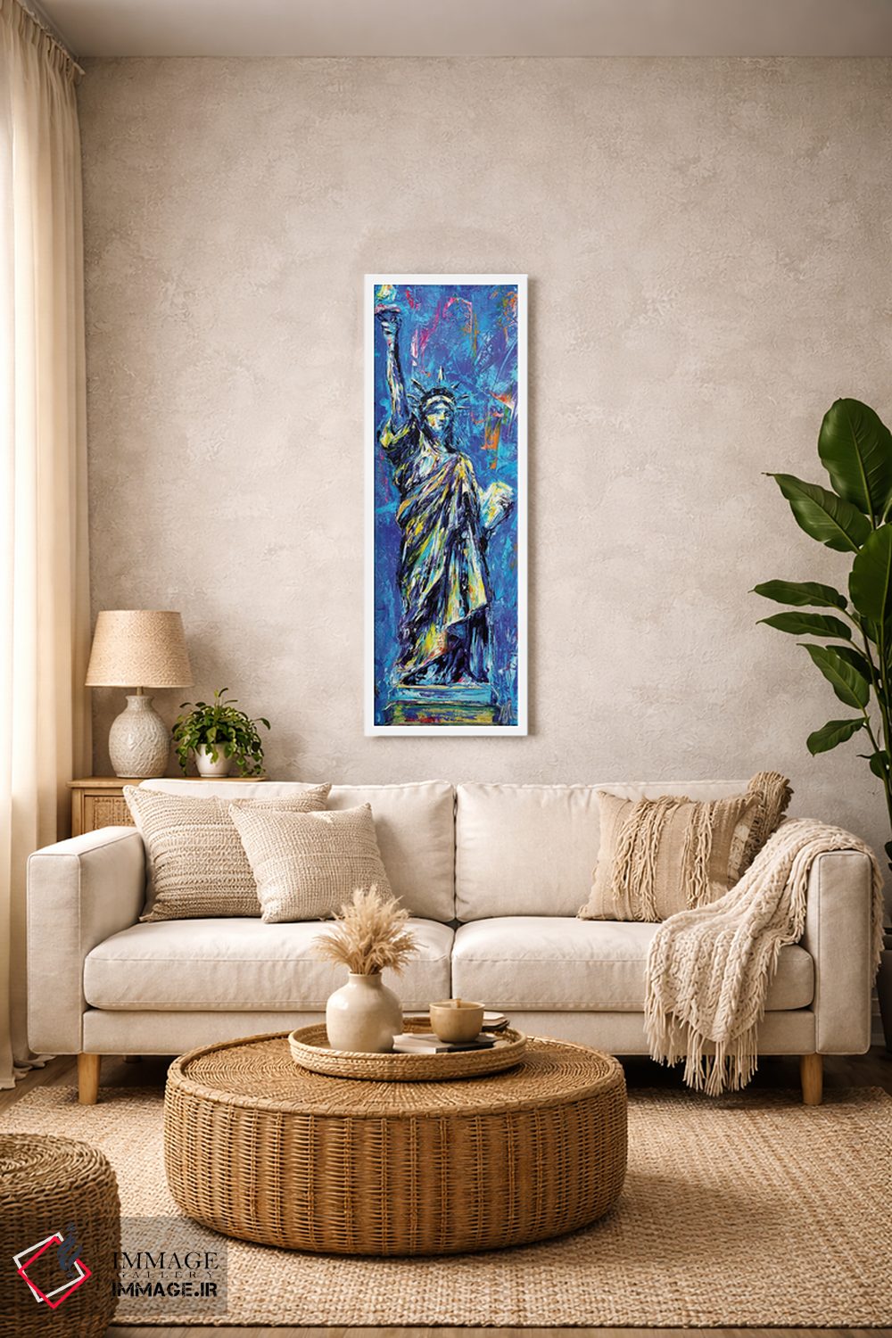 تابلو دکوراتیو تندیس آزادی اثر ناتاشا میلیوس - D1W