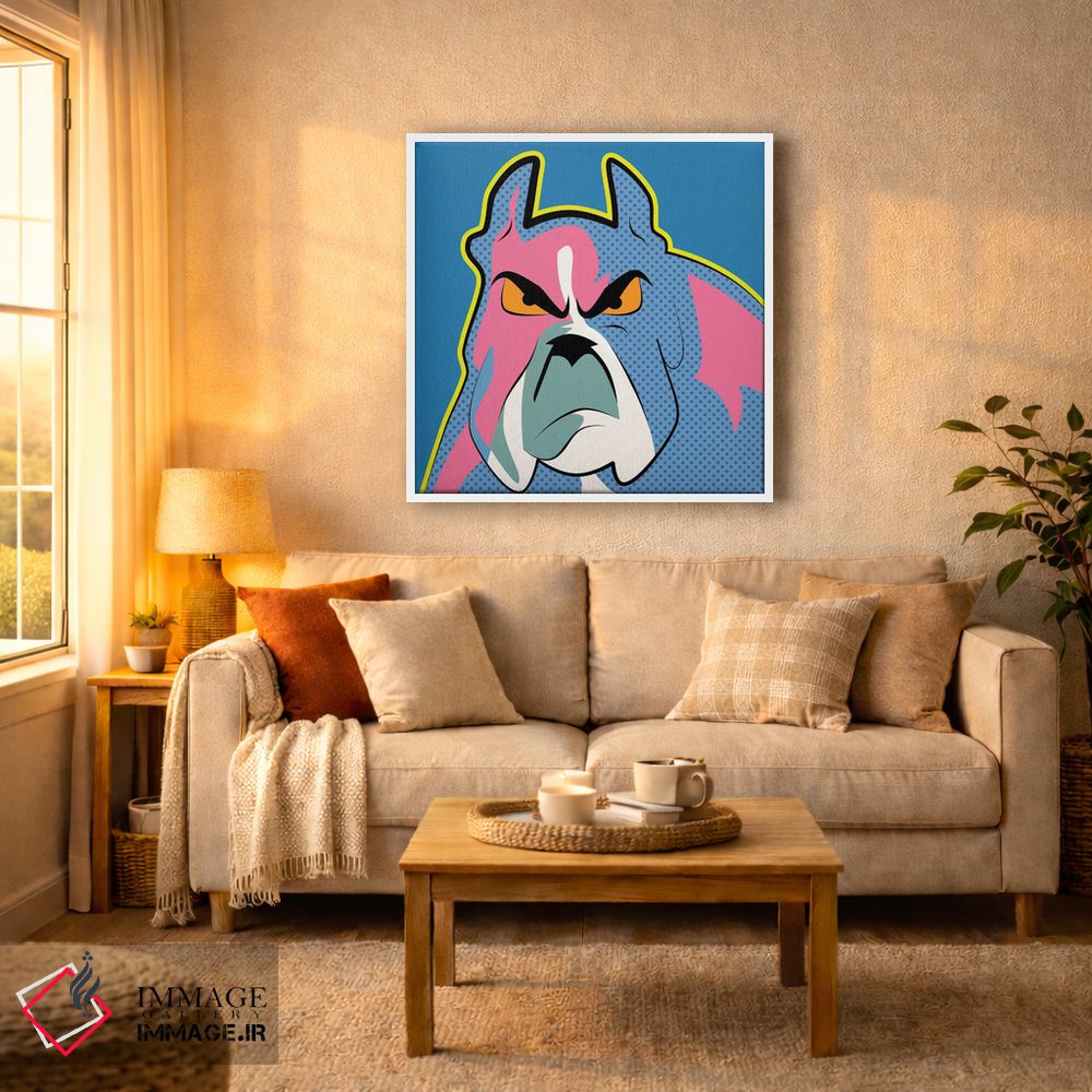 تابلو دکوراتیو "بولداگ پاپ آرت" اثر مارک اشکنازی - D4W