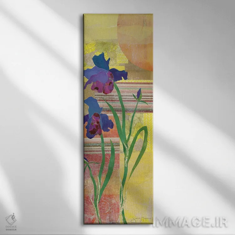تابلو دکوراتیو زنبق یک اثر جنی مک گی - نمای روبهرو روی دیوار