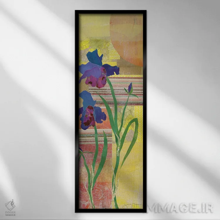 تابلو دکوراتیو زنبق یک اثر جنی مک گی - نمای قابدار مشکی